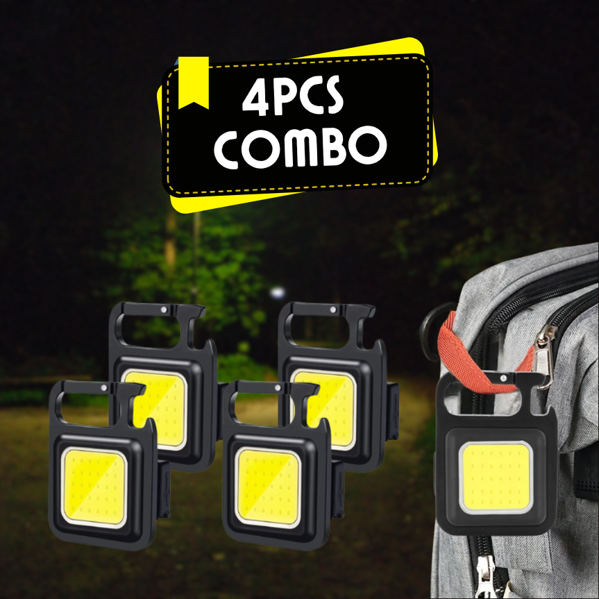 4-Pack Rechargeable Mini Flashlights, 800 Lumens Keychain 4-Pack Rechargeable Mini Flashlights, 800 Lumens Keychain